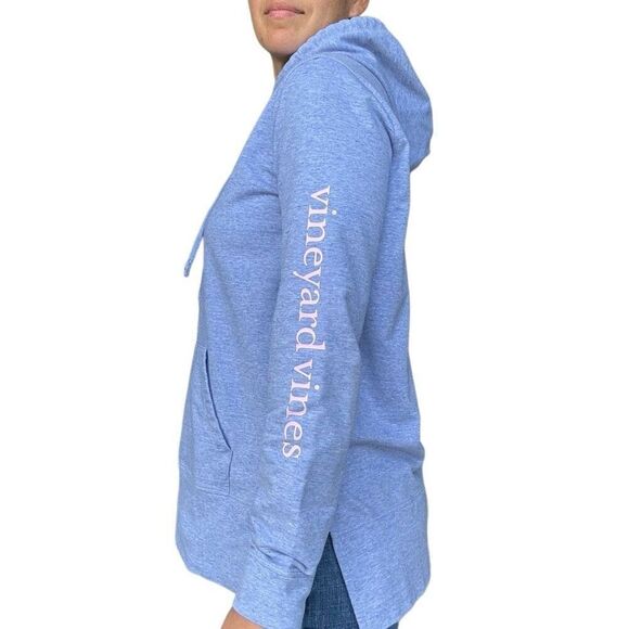 Vineyard Vines Blue Whale Pullover Hoodie Sweatshirt Size Small Woman Logo - Picture 2 of 7